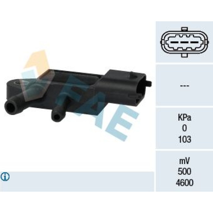 FAE Sensor, Abgasdruck 16107 FAE Sensor, Abgasdruck 16107
