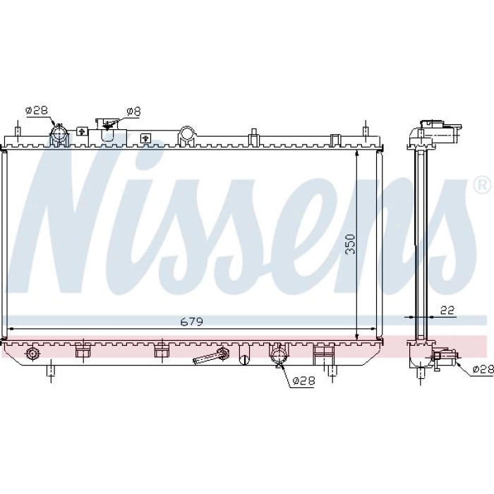 Nissens Wasserkühler PKW 625081 Nissens Wasserkühler PKW 625081