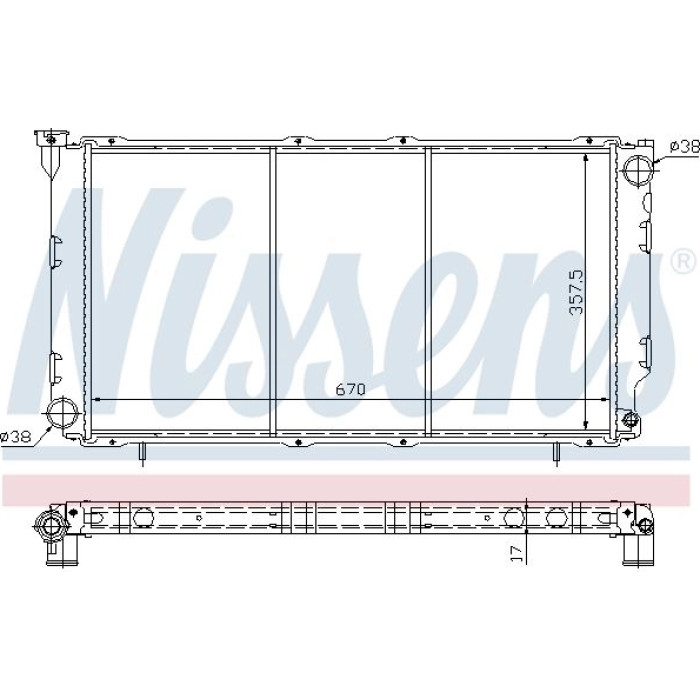 Nissens Wasserkühler PKW 64087 Nissens Wasserkühler PKW 64087