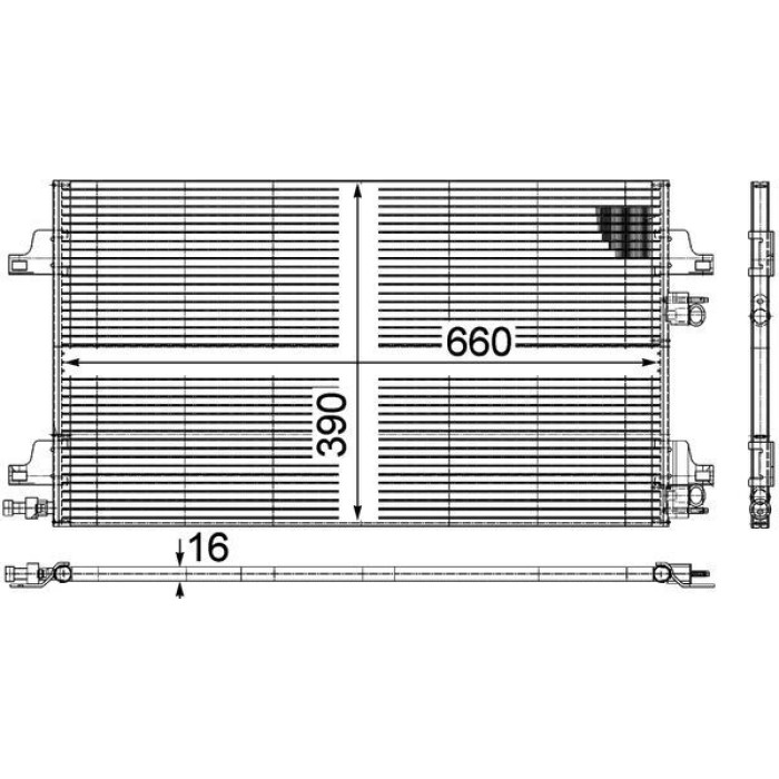 MAHLE Kondensator, Klimaanlage AC 366 000P MAHLE Kondensator, Klimaanlage AC 366 000P
