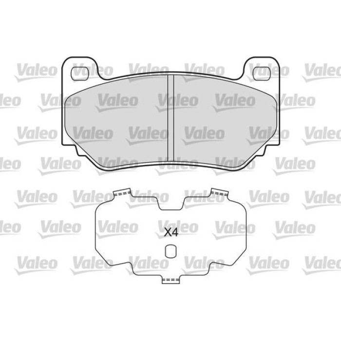 Valeo Bremsbelagsatz 601661 Valeo Bremsbelagsatz 601661