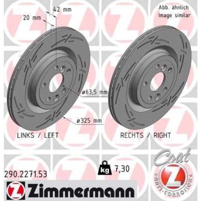 Zimmermann Bremsscheibe 290.2271.53 Zimmermann Bremsscheibe 290.2271.53