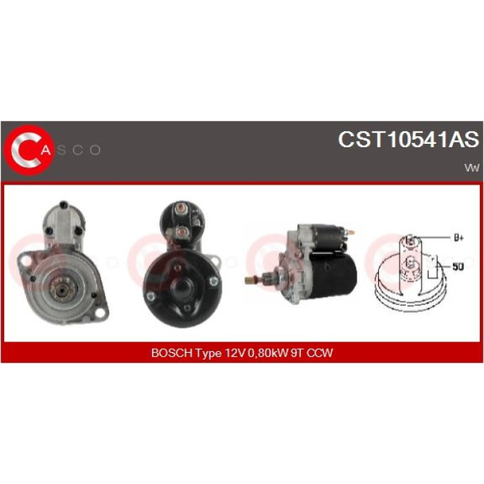 CASCO Anlasser CST10541AS CASCO Anlasser CST10541AS