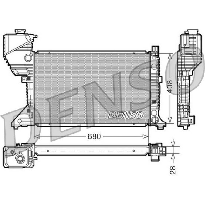 Denso Motorkühler DRM17015 Denso Motorkühler DRM17015