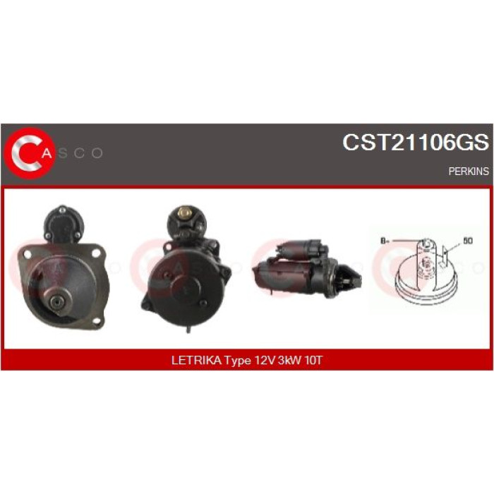 CASCO Anlasser CST21106GS CASCO Anlasser CST21106GS