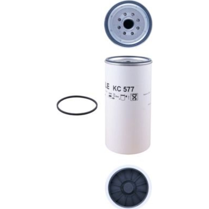 KC 577D MAHLE Kraftstofffilter KC 577D, Anschraubfilter, Höhe 218,5 mm – u. a. für IVECO S-Way, X-Way, Trakker II – OE Nummer 5801620130 - l KC 577D MAHLE Kraftstofffilter KC 577D, Anschraubfilter, Höhe 218,5 mm – u. a. für IVECO S-Way, X-Way, Trakker II – OE Nummer 5801620130 - l