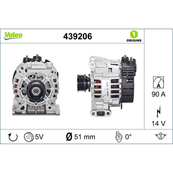 Valeo Lichtmaschine 439206 Valeo Lichtmaschine 439206