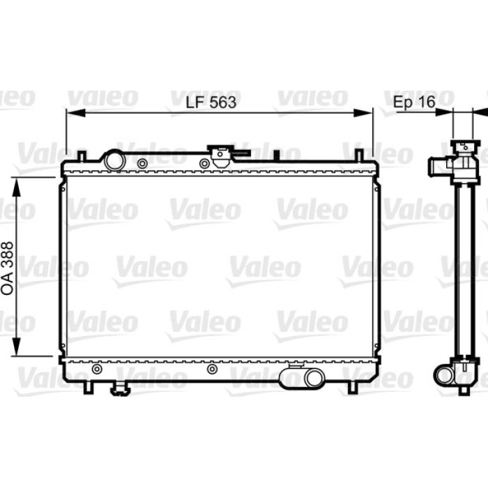 Valeo Motorkühler 731461 Valeo Motorkühler 731461