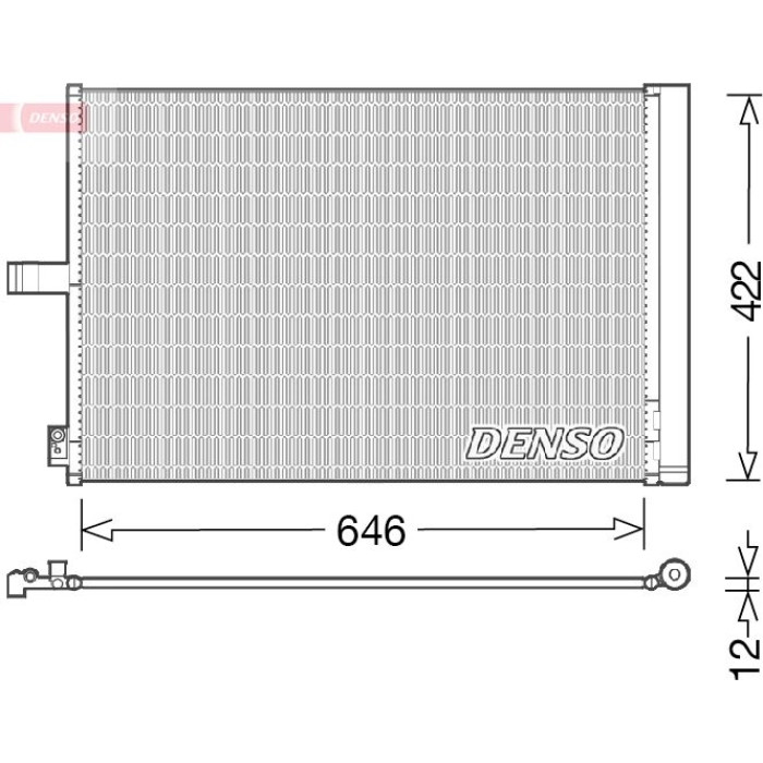 Denso Klimakondensator DCN17027 Denso Klimakondensator DCN17027
