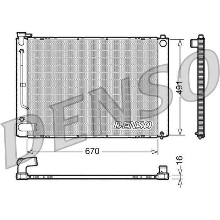 Denso Motorkühler DRM50055 Denso Motorkühler DRM50055
