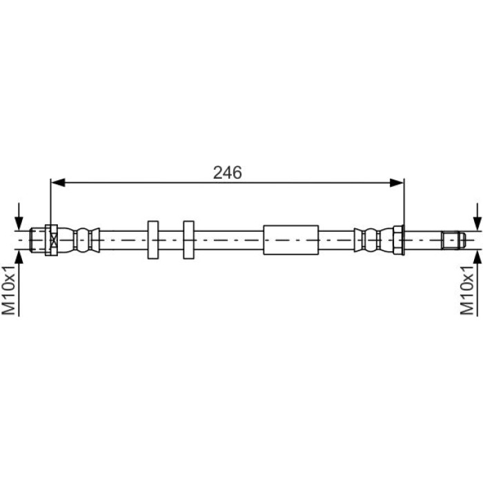 Bosch Bremsschlauch 1987481714 Bosch Bremsschlauch 1987481714