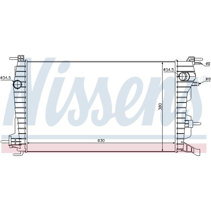 Nissens Wasserkühler PKW 637616 Nissens Wasserkühler PKW 637616