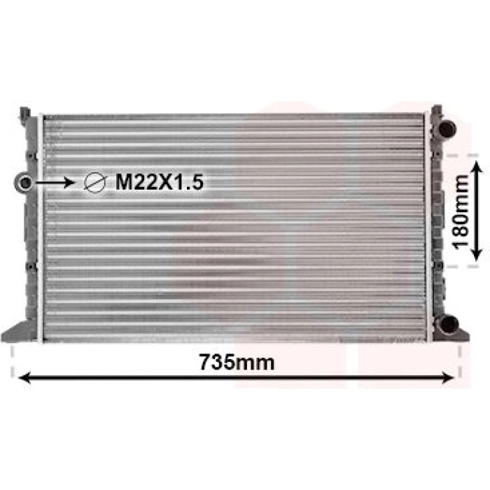58002160 Van Wezel Motorkühler 58002160 58002160 Van Wezel Motorkühler 58002160
