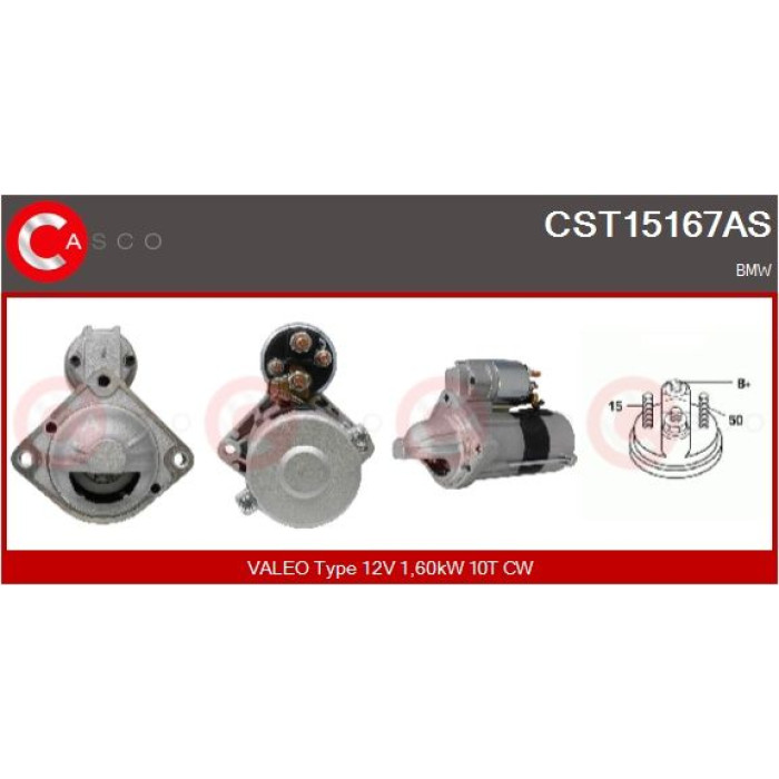 CASCO Anlasser CST15167AS CASCO Anlasser CST15167AS