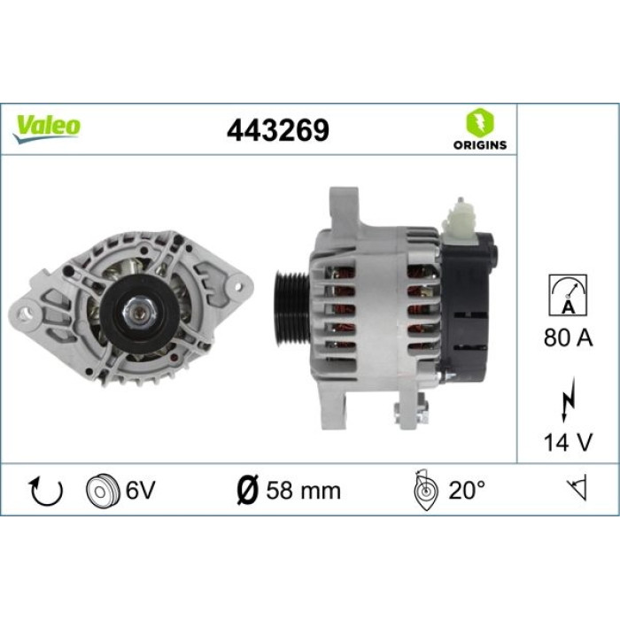 Valeo Lichtmaschine 443269 Valeo Lichtmaschine 443269