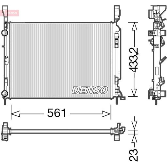 Denso Motorkühler DRM23042 Denso Motorkühler DRM23042