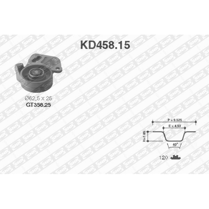 KD458.15 SNR Zahnriemensatz KD458.15