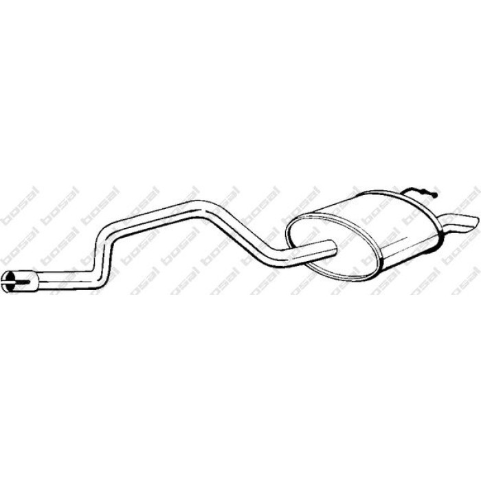 Bosal Schalldämpfer 281-043 Bosal Schalldämpfer 281-043