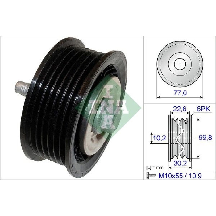 Umlenk-/Führungsrolle, Keilrippenriemen 532 0700 10 Umlenk-/Führungsrolle, Keilrippenriemen 532 0700 10