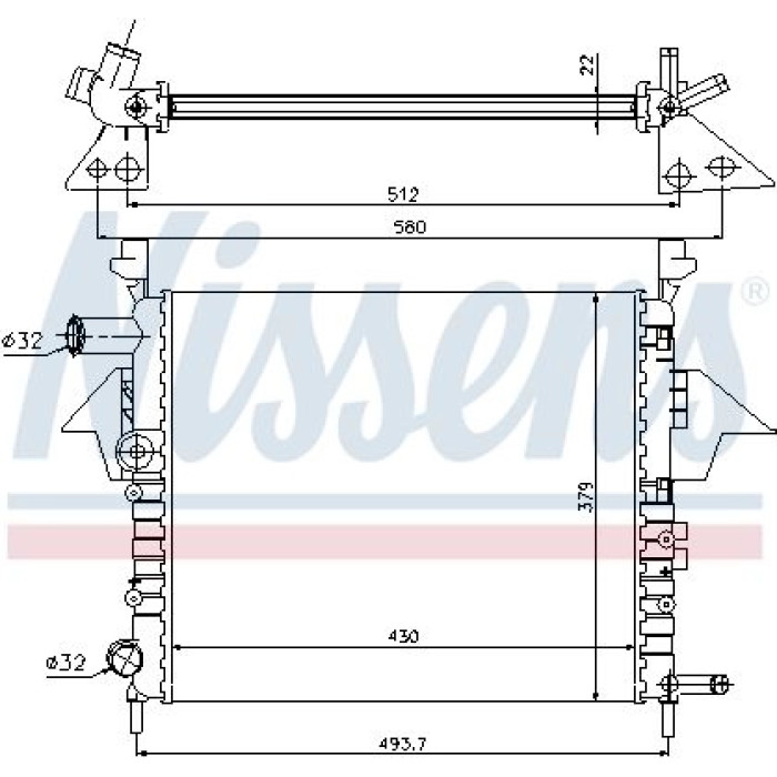 Nissens Wasserkühler PKW 63856 Nissens Wasserkühler PKW 63856