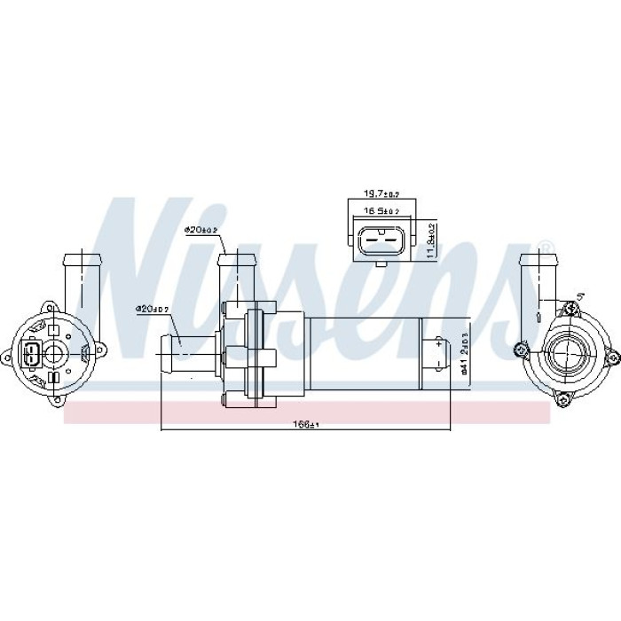 Nissens Wasserpumpe 831051 Nissens Wasserpumpe 831051
