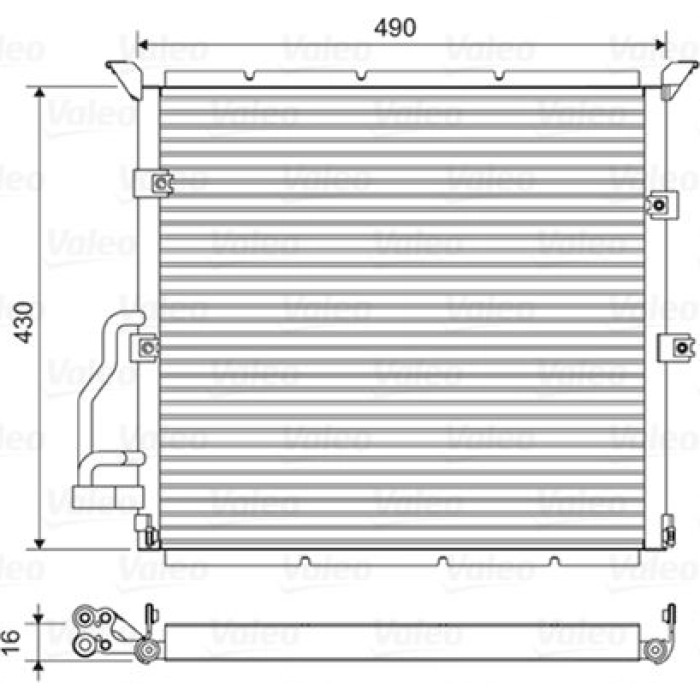 Valeo Klimakondensator 822608