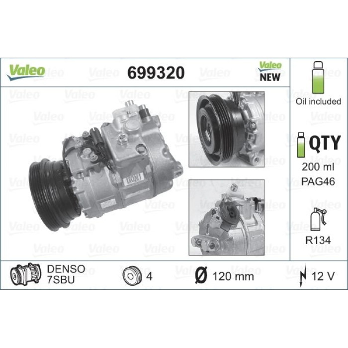 Valeo Kompressor 699320 Valeo Kompressor 699320
