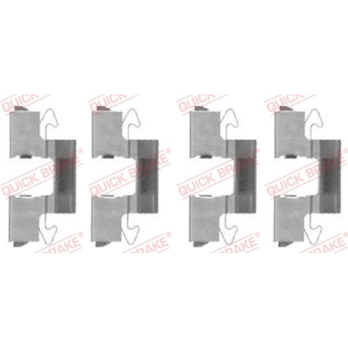 Quick Brake Montagesatz für Bremsbeläge 109-1714 Quick Brake Montagesatz für Bremsbeläge 109-1714