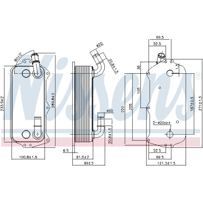 Nissens Ölkühler PKW 90916