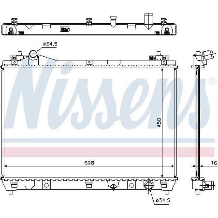 Nissens Wasserkühler PKW 64202 Nissens Wasserkühler PKW 64202