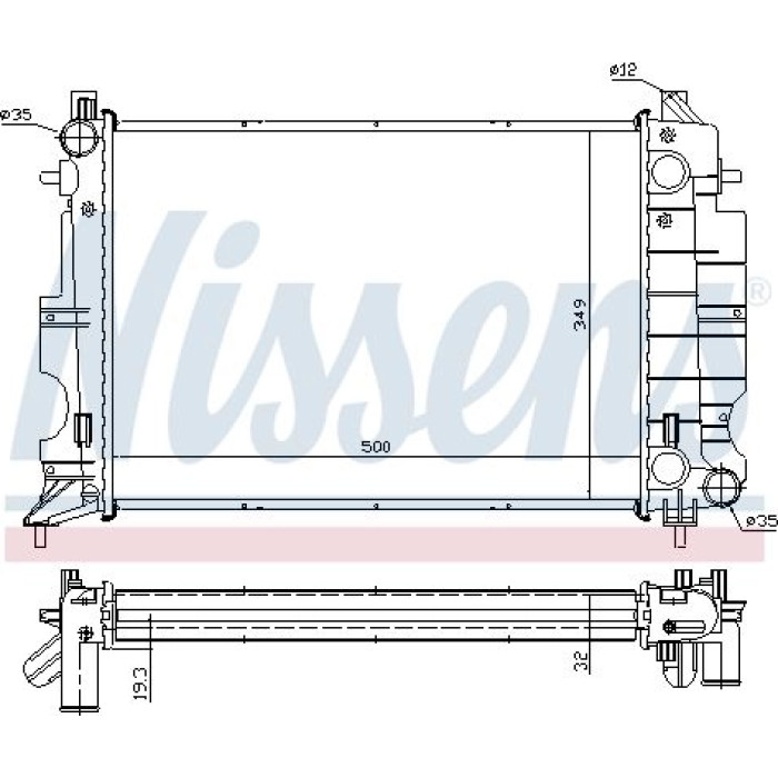 Nissens Wasserkühler PKW 64037A Nissens Wasserkühler PKW 64037A