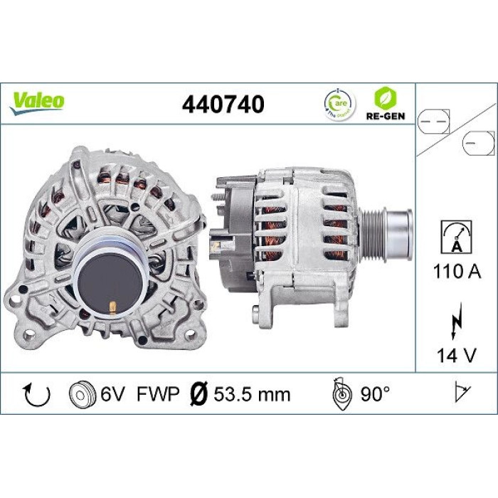Valeo Lichtmaschine 440740 Valeo Lichtmaschine 440740