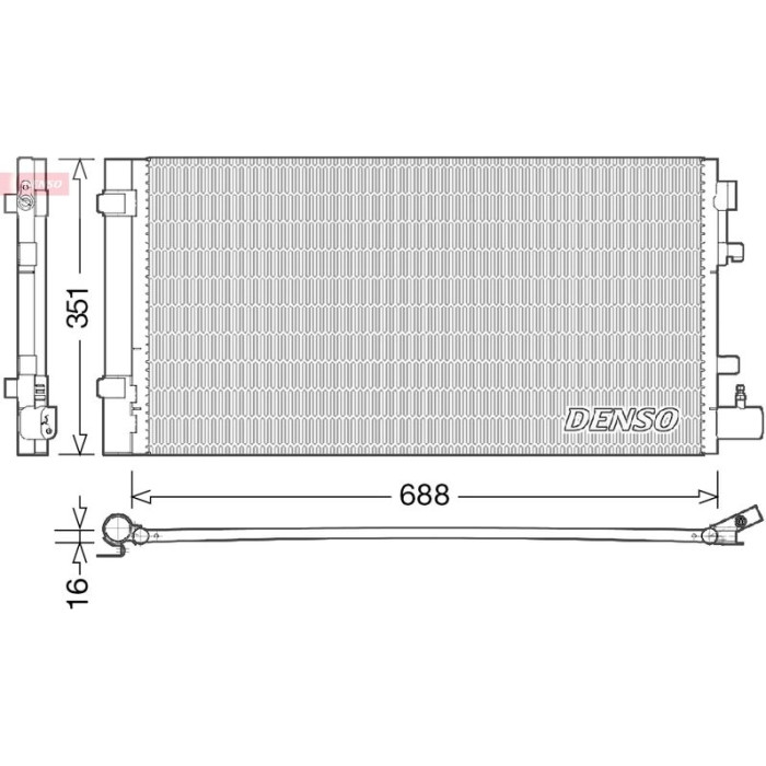 Denso Klimakondensator DCN23031 Denso Klimakondensator DCN23031