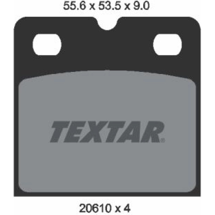 Textar Bremsbelagsatz 2061005 Textar Bremsbelagsatz 2061005