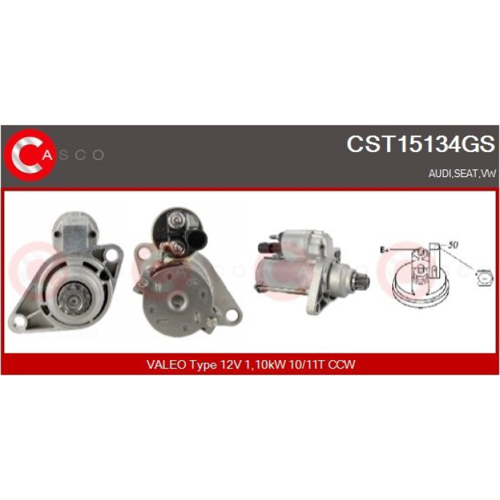 CASCO Anlasser CST15134GS CASCO Anlasser CST15134GS