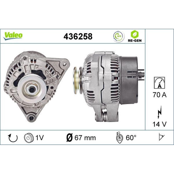 Valeo Lichtmaschine 436258 Valeo Lichtmaschine 436258