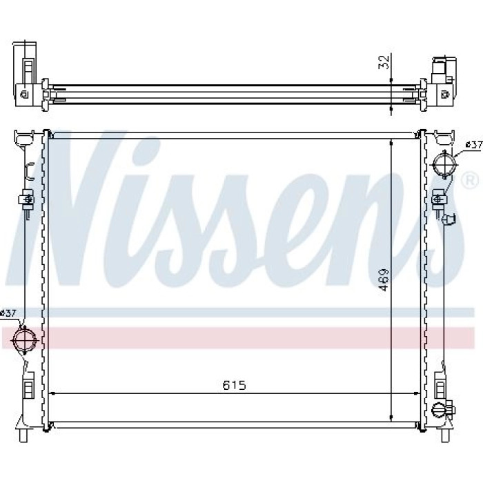 Nissens Wasserkühler PKW 61014A