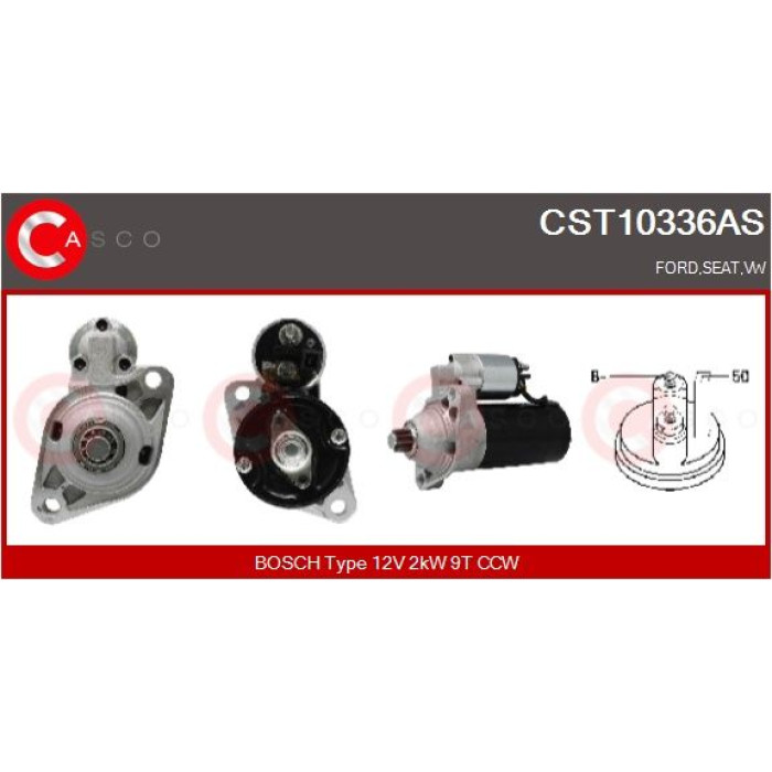 CASCO Anlasser CST10336AS CASCO Anlasser CST10336AS