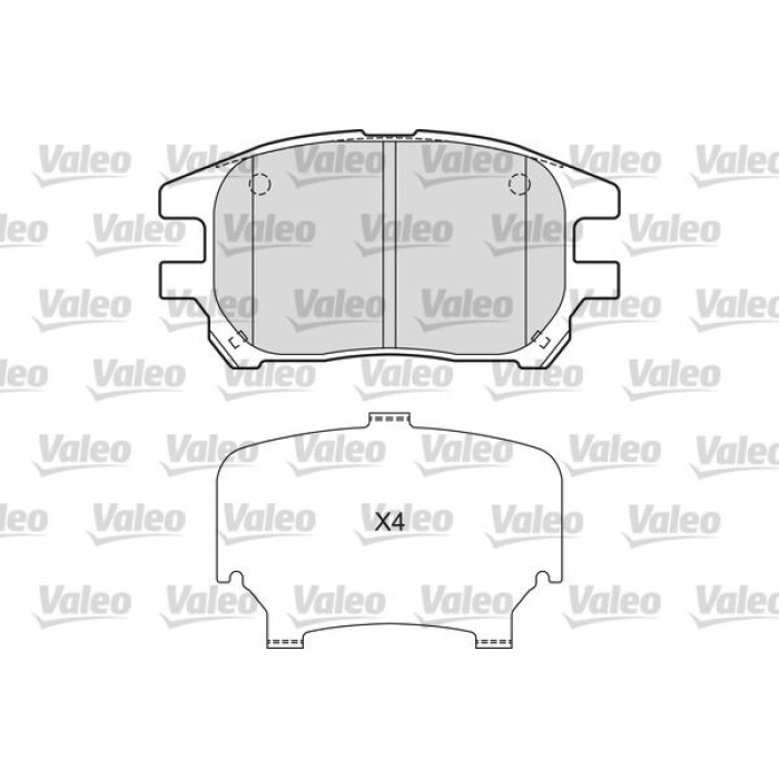 Valeo Bremsbelagsatz 601664 Valeo Bremsbelagsatz 601664