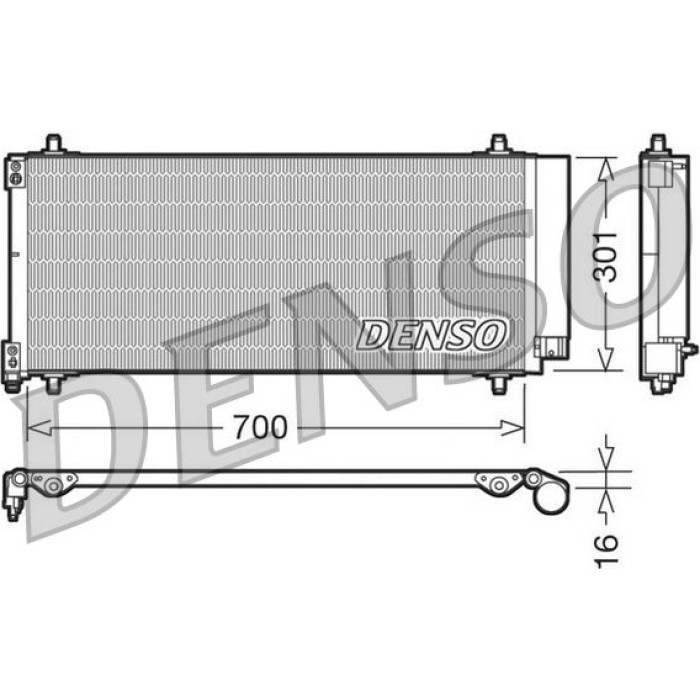 Denso Klimakondensator DCN21027 Denso Klimakondensator DCN21027