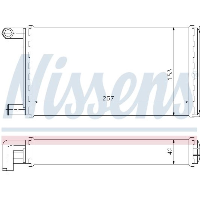 Nissens Heizungskühler PKW 72004 Nissens Heizungskühler PKW 72004