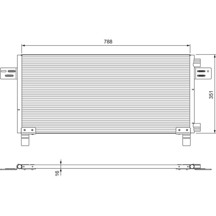 Valeo Klimakondensator 815091 Valeo Klimakondensator 815091