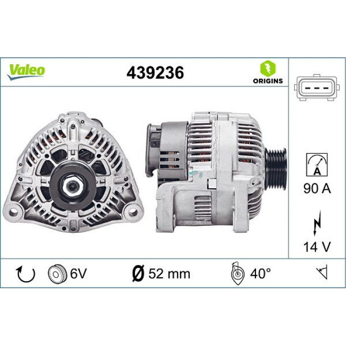 Valeo Lichtmaschine 439236 Valeo Lichtmaschine 439236