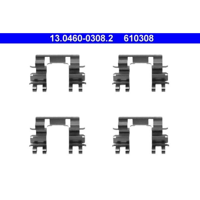 ATE Zubehörsatz Bremsbeläge 13.0460-0308.2 ATE Zubehörsatz Bremsbeläge 13.0460-0308.2