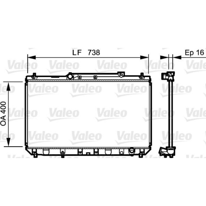 Valeo Motorkühler 734488 Valeo Motorkühler 734488
