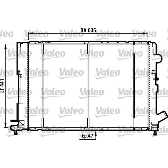 Valeo Motorkühler 731161 Valeo Motorkühler 731161
