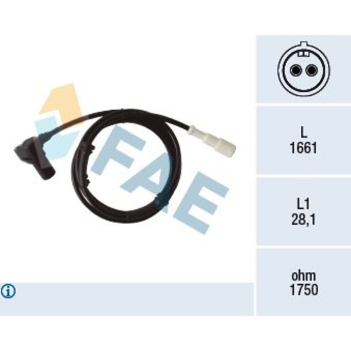FAE Sensor, Raddrehzahl 78409 FAE Sensor, Raddrehzahl 78409