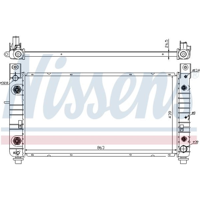 Nissens Wasserkühler PKW 69091 Nissens Wasserkühler PKW 69091