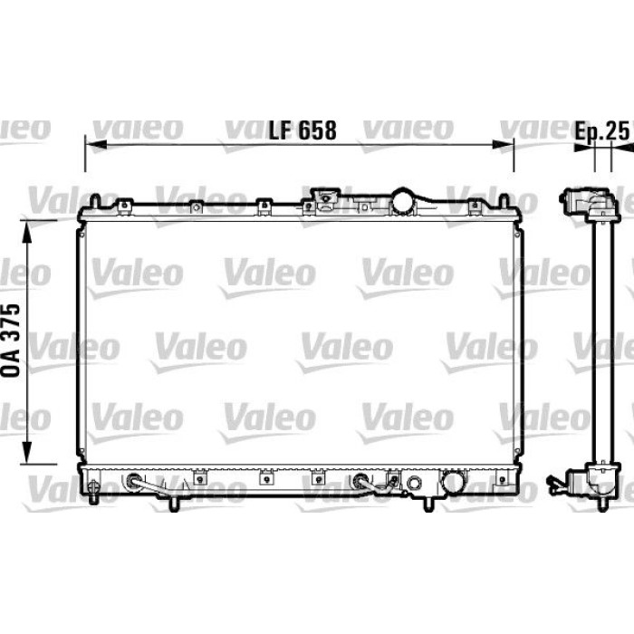 Valeo Motorkühler 734127 Valeo Motorkühler 734127