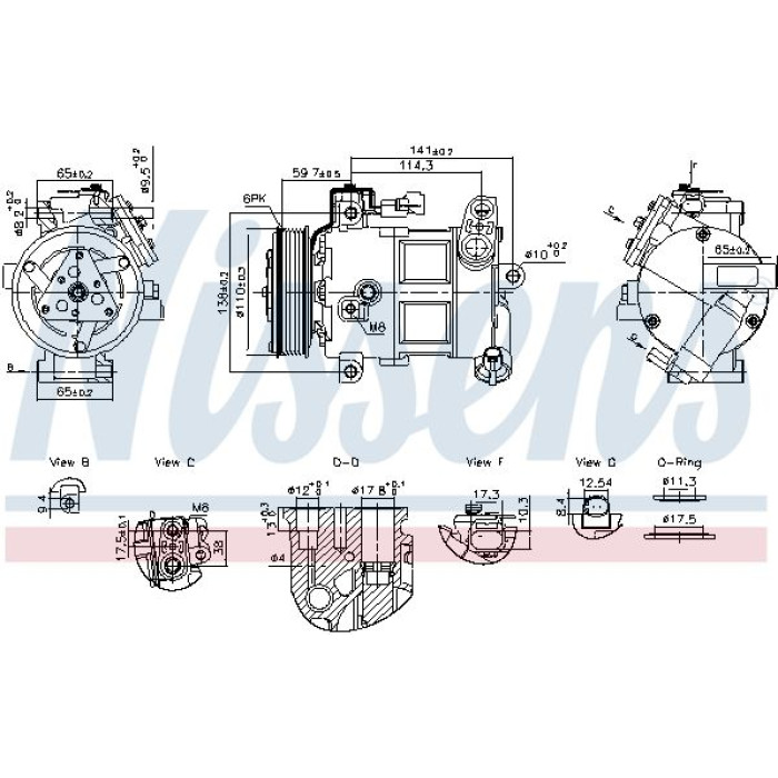 Nissens Klimakompressor PKW 890596 Nissens Klimakompressor PKW 890596